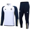 Real Madrid Quarter Zip Sweatshirts Anzüge Suit 2023-24 Weiße Für Herren